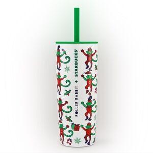 STARBUCKS x Roller Rabbit 2025 Christmas Tumbler 24oz Cup w Lid & Straw MIIR